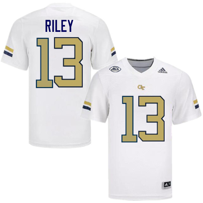 Savion Riley Georgia Tech Jerseys,Georgia Tech Yellow Jackets College Football Uniforms-White